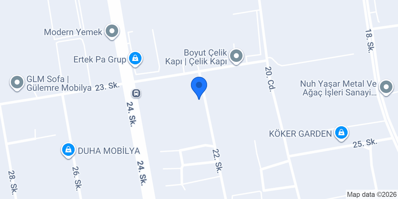 İstanbulluoğlu Mobilya konumu