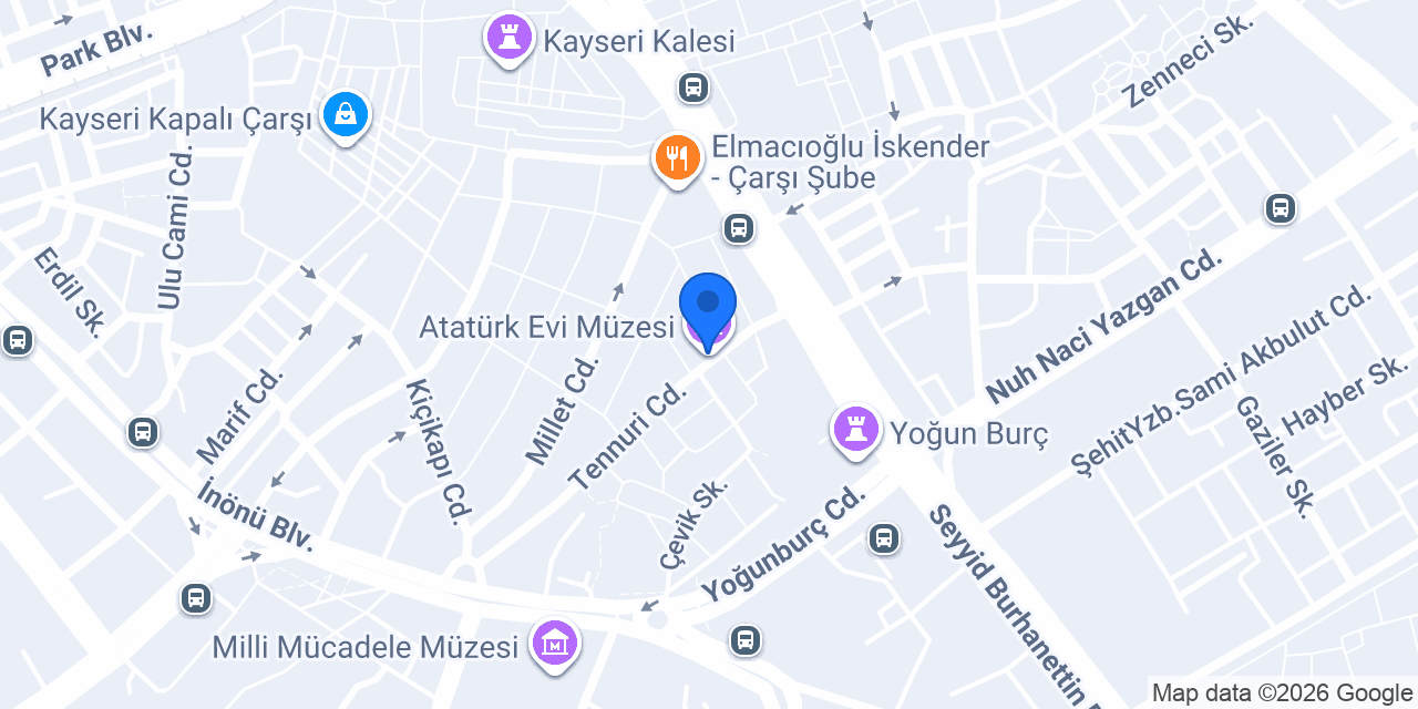 Atatürk Evi Müzesi konumu