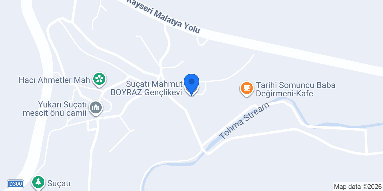 Suçatı Mahmut BOYRAZ Gençlikevi konumu