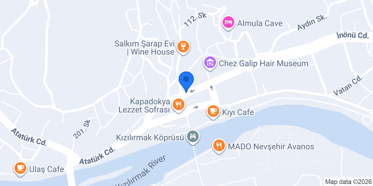 EN YAKIN AVANOS TAKSİ konumu