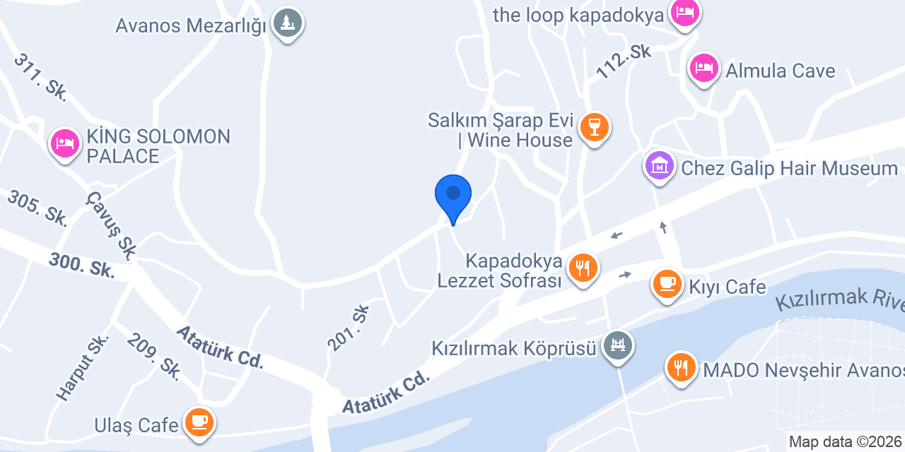 Avanos Evi - Kapadokya Otelleri konumu