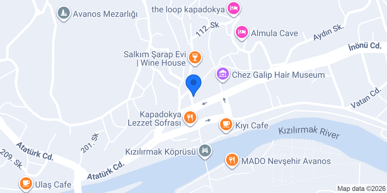 Şirince Tatlar Avanos konumu