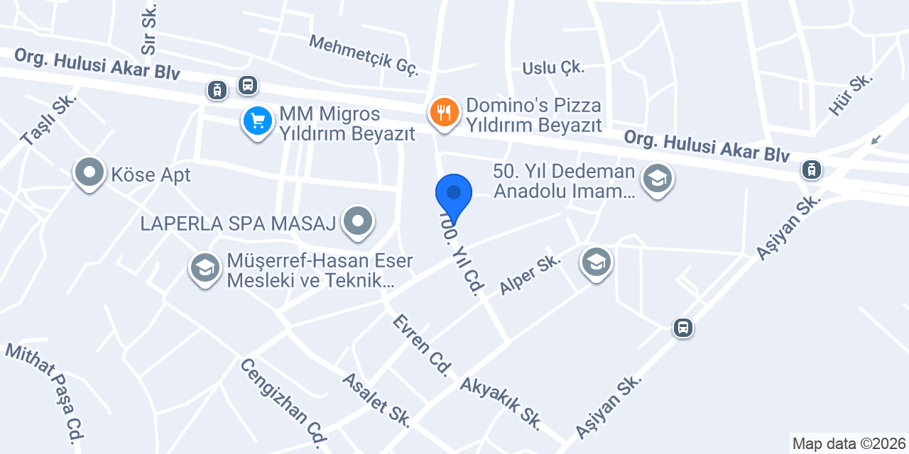 Konya Çiçek Evi konumu