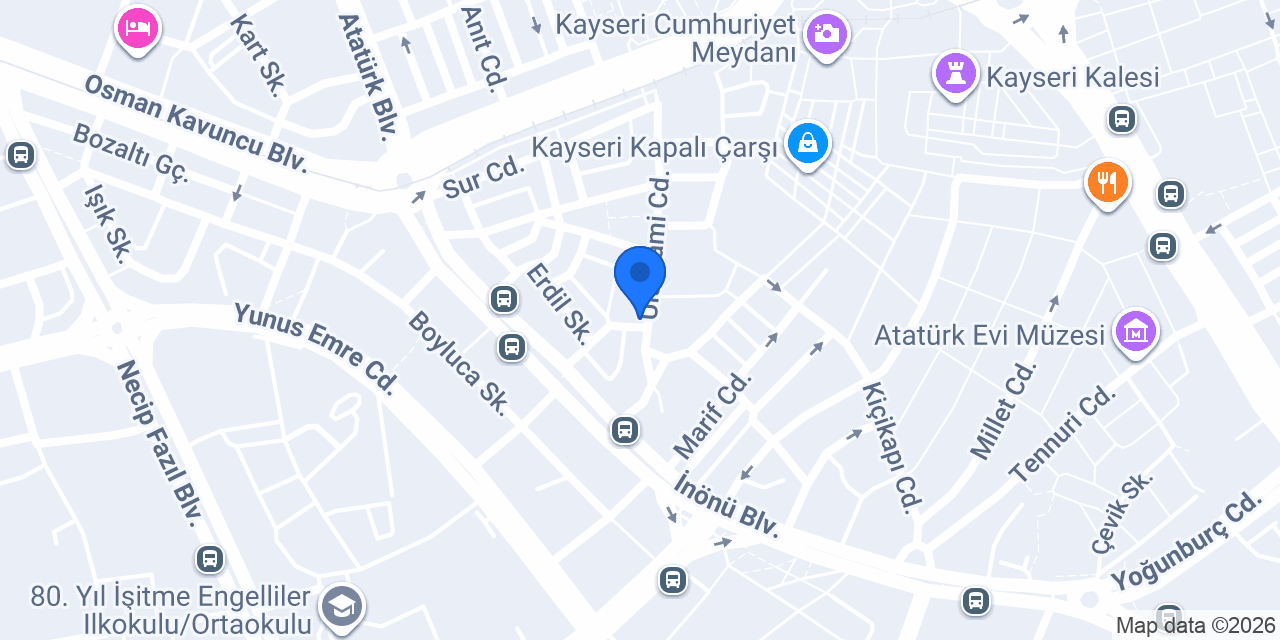 Kadı Hamamı konumu