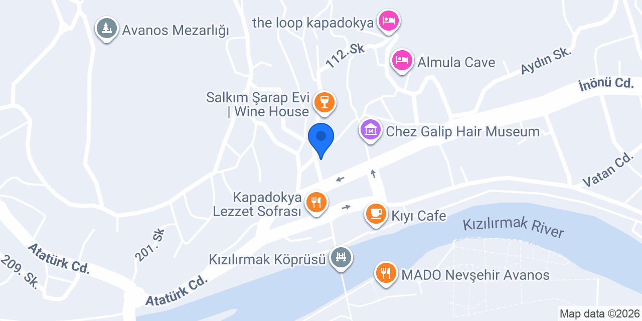 Uzel Art Hediyelik konumu