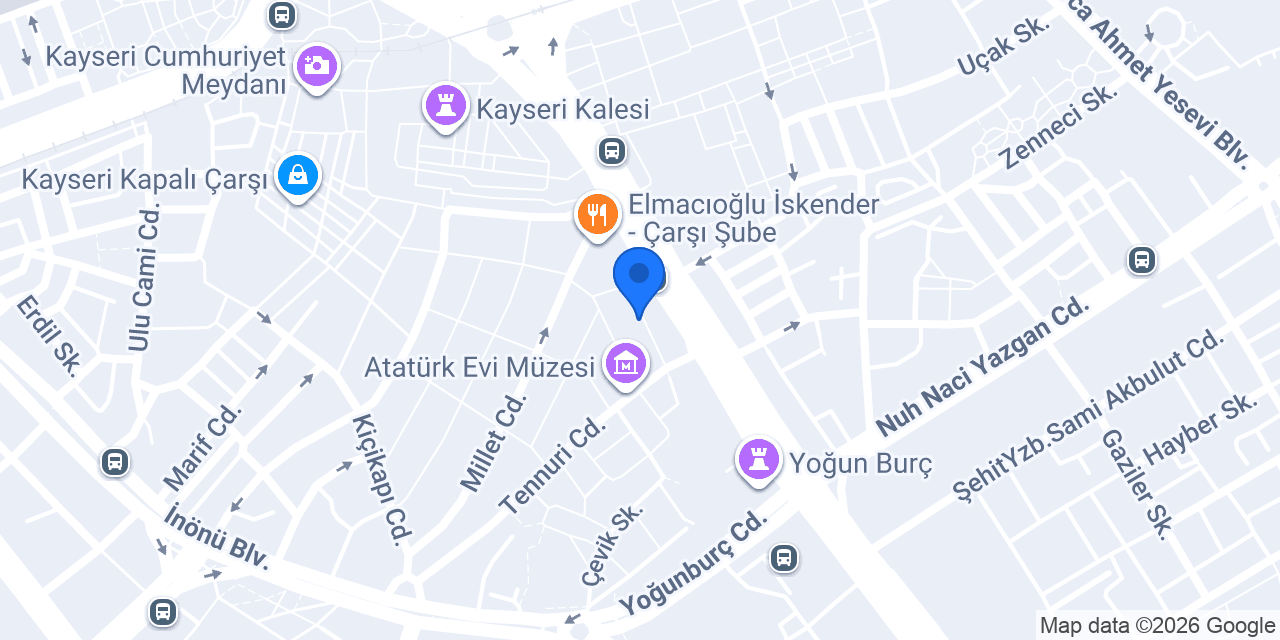 Türkyar Sürücü Kursu konumu