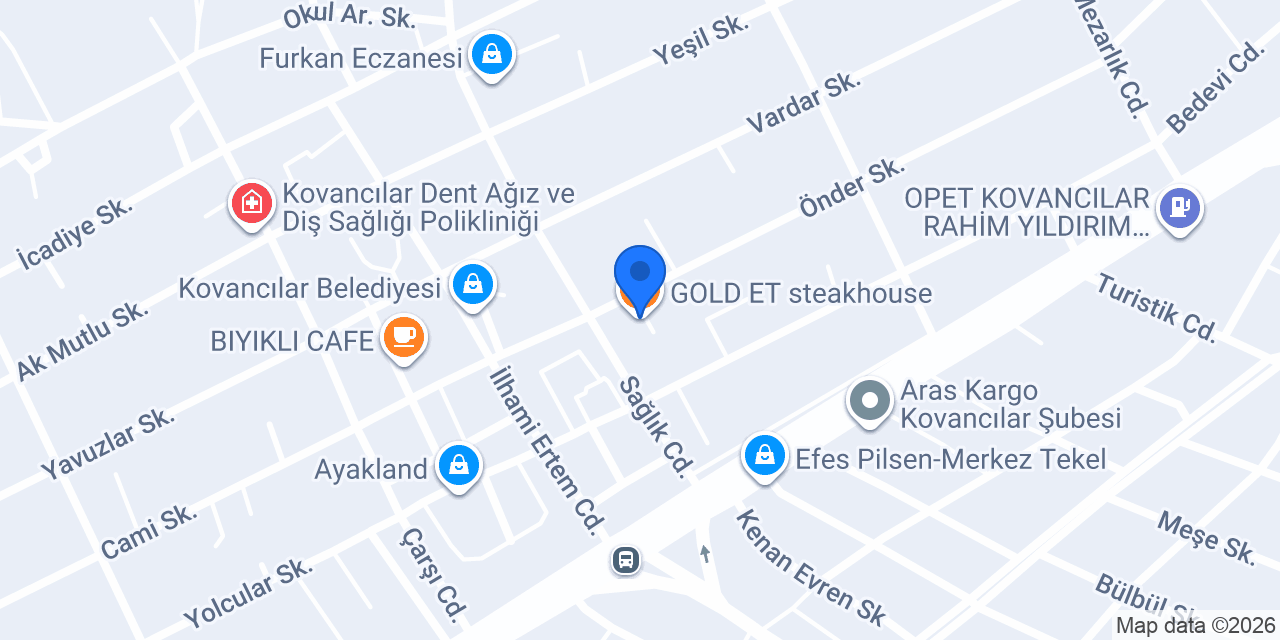GOLD ET steakhouse konumu
