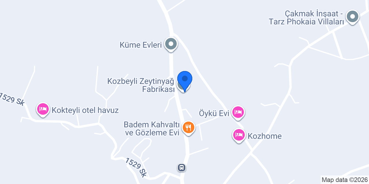 Kozbeyli Zeytinyağ Fabrikası konumu