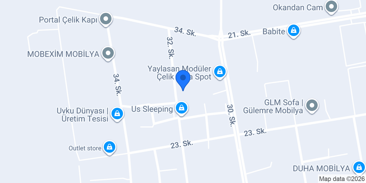 Aydemir Mobilya konumu