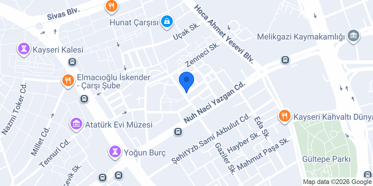Damla Pastanesi konumu