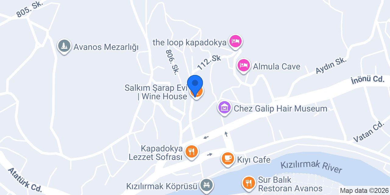 Avanos Çömlekçilik konumu