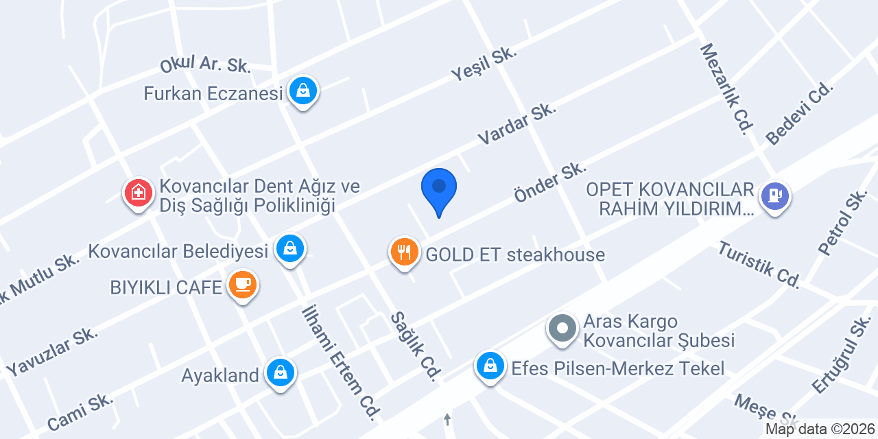 Çelikler Veteriner Kliniği konumu