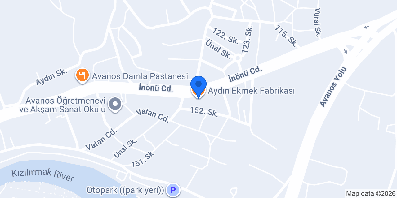 Aydın Ekmek Fabrikası konumu