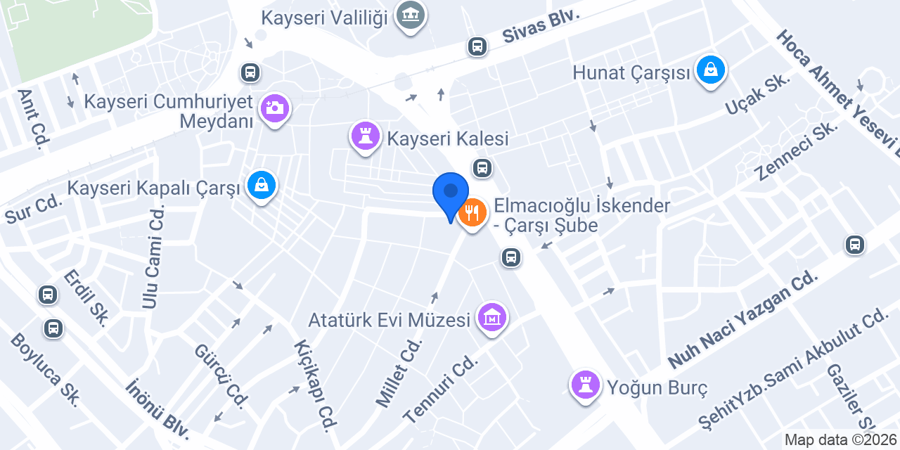 Sarıçiçek Pastırma konumu