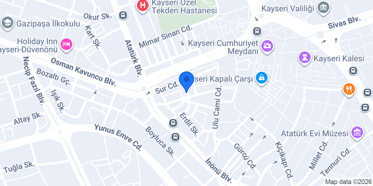Gökbörü Tekstil konumu