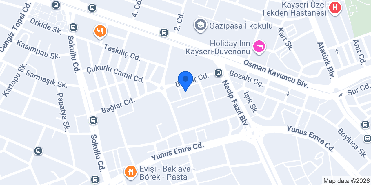 Büpa Hotel konumu