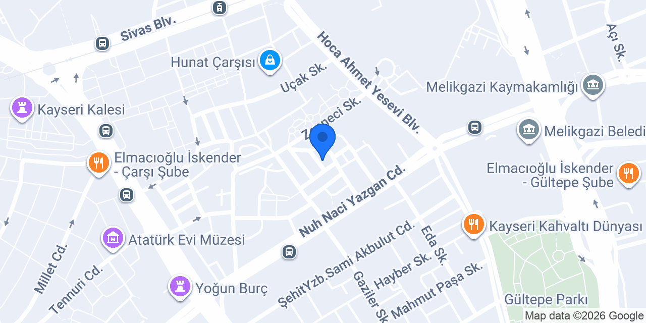 ON parmak pizza cafe konumu