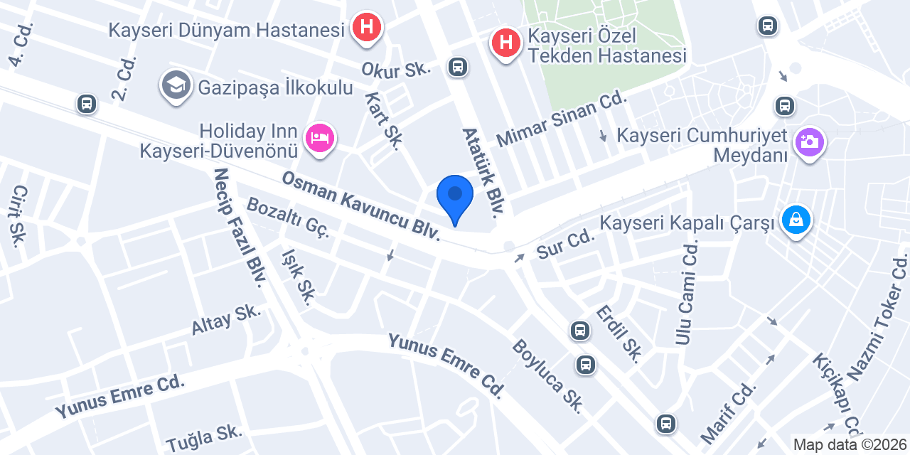 Yapı Kredi - Düvenönü Şubesi konumu