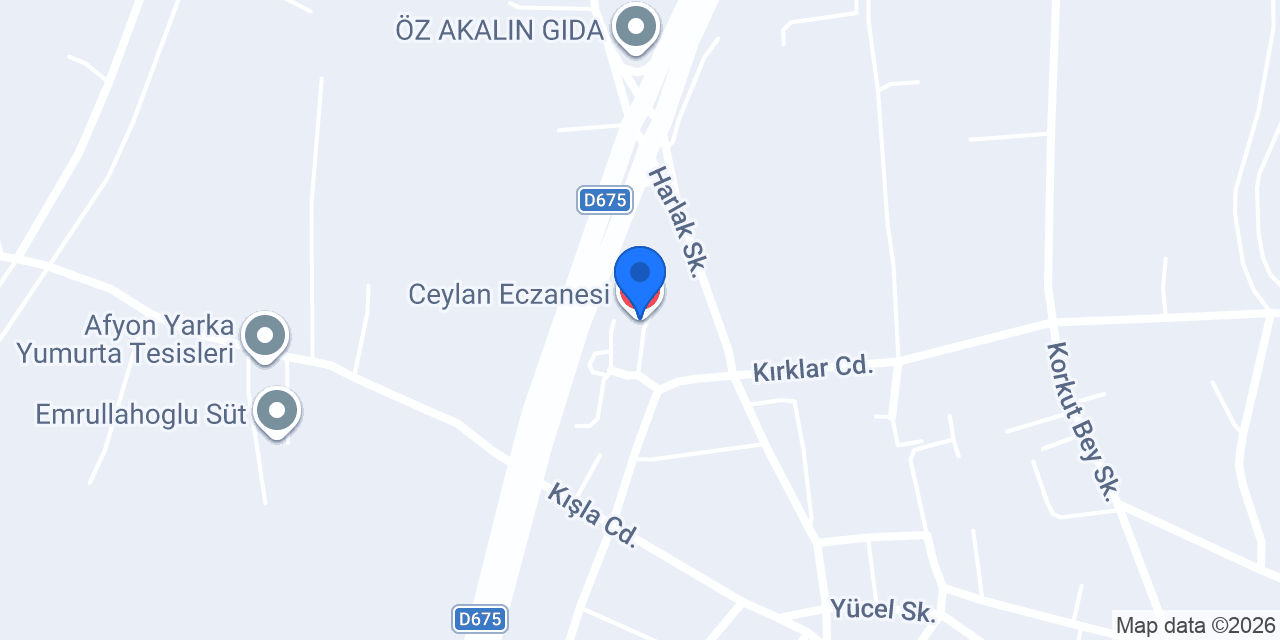 Ceylan Eczanesi konumu