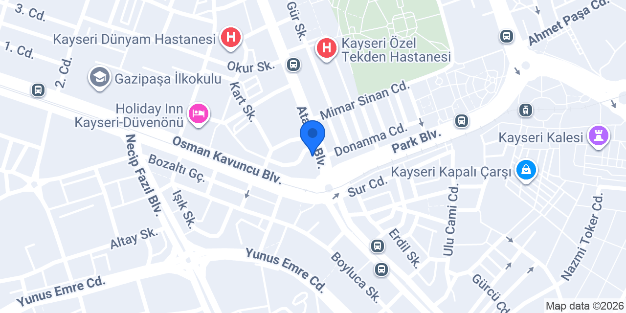 LaCasa Otel Kayseri konumu