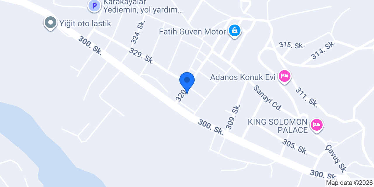 Öztürk Oto Elektrik konumu