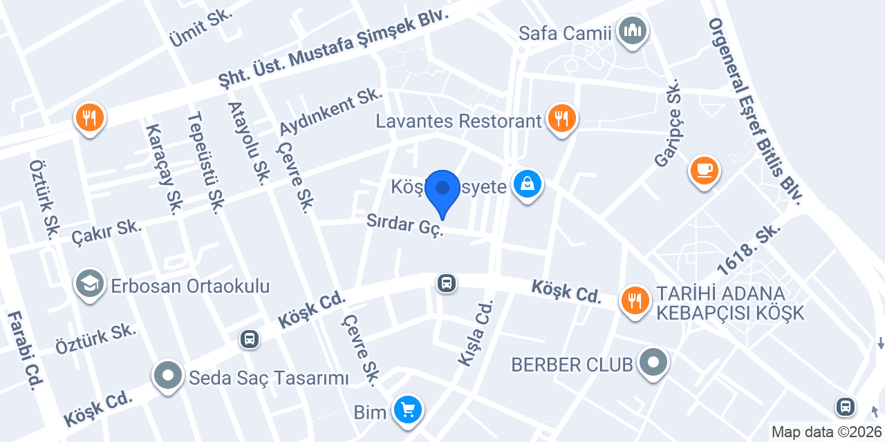 Sakızz Cafe konumu
