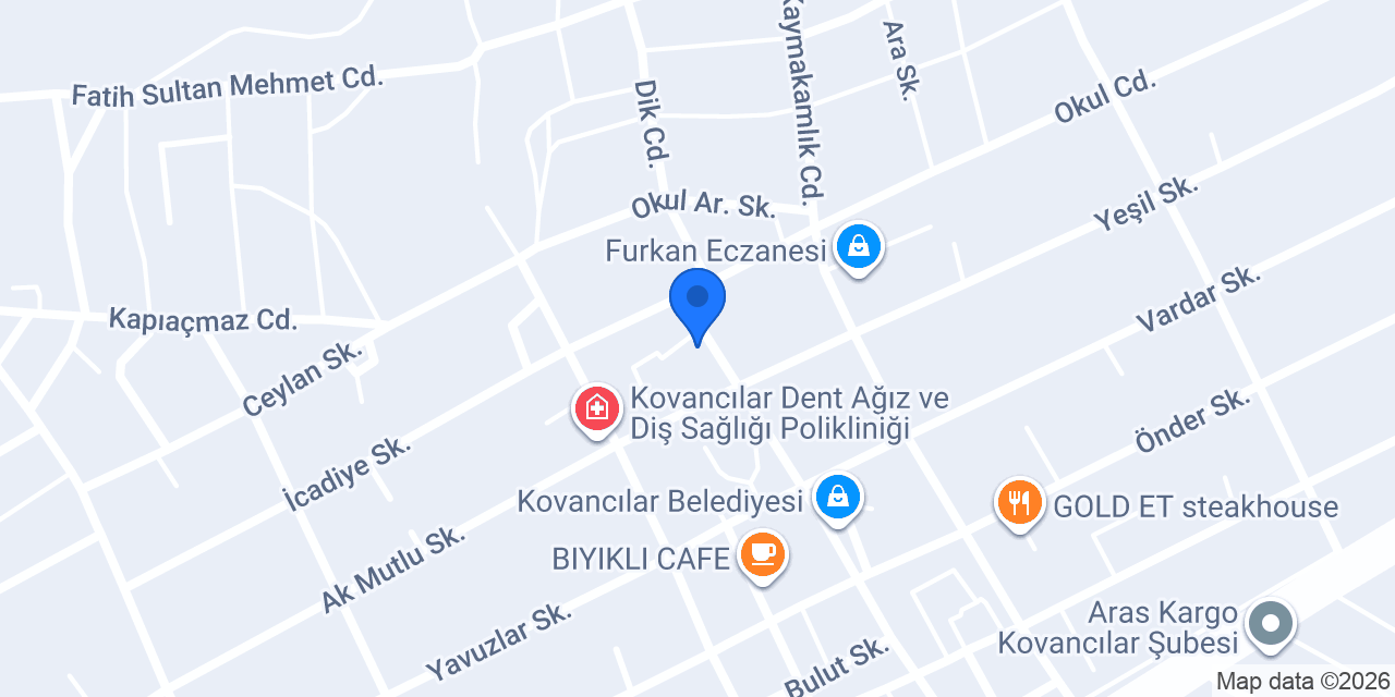 Kovancılar Adliyesi konumu