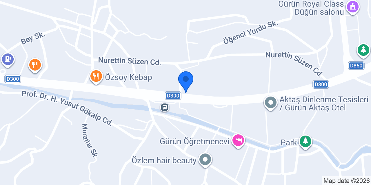 Gürün Eroğlu Otomotiv konumu