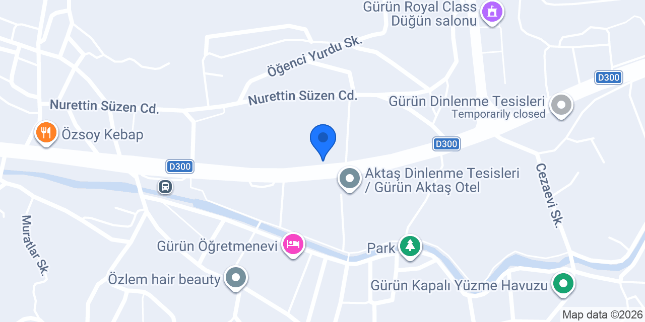 Özgüneşler İnşaat Malzemeleri konumu