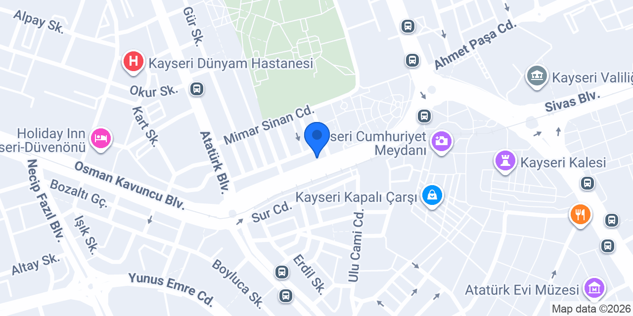 Side Sürücü Kursu konumu
