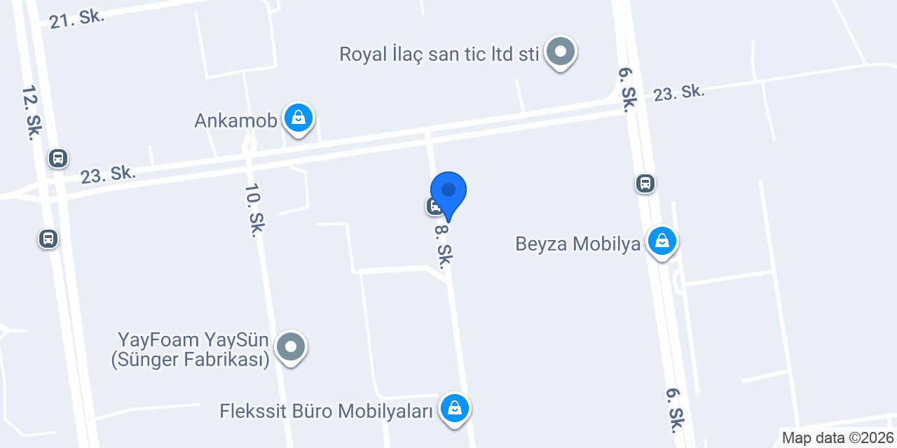 Elitra Mobilya - fabrika konumu