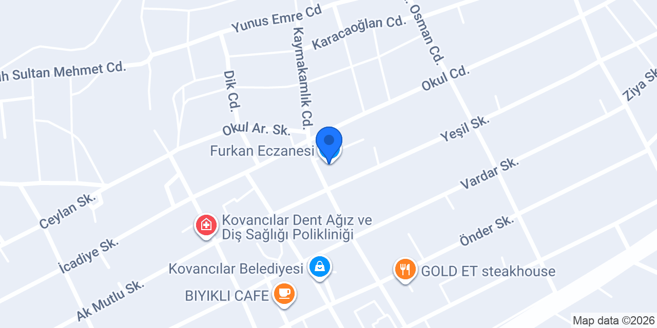Furkan Eczanesi konumu