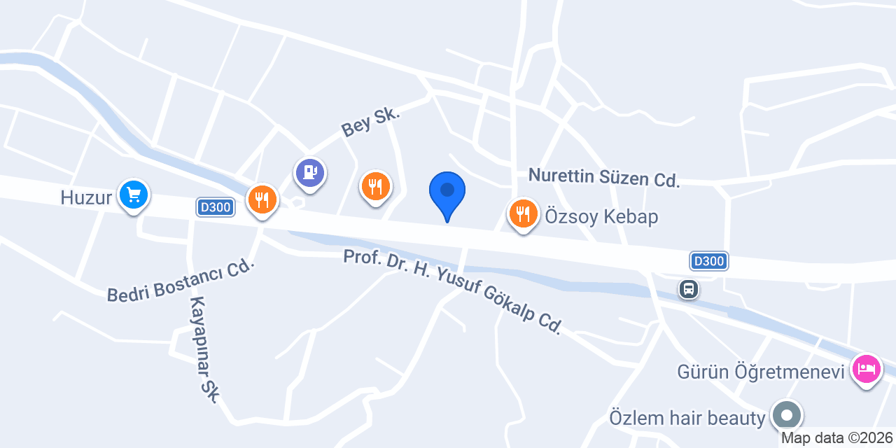 GÜRÜN NET YAPI DEKORASYON konumu