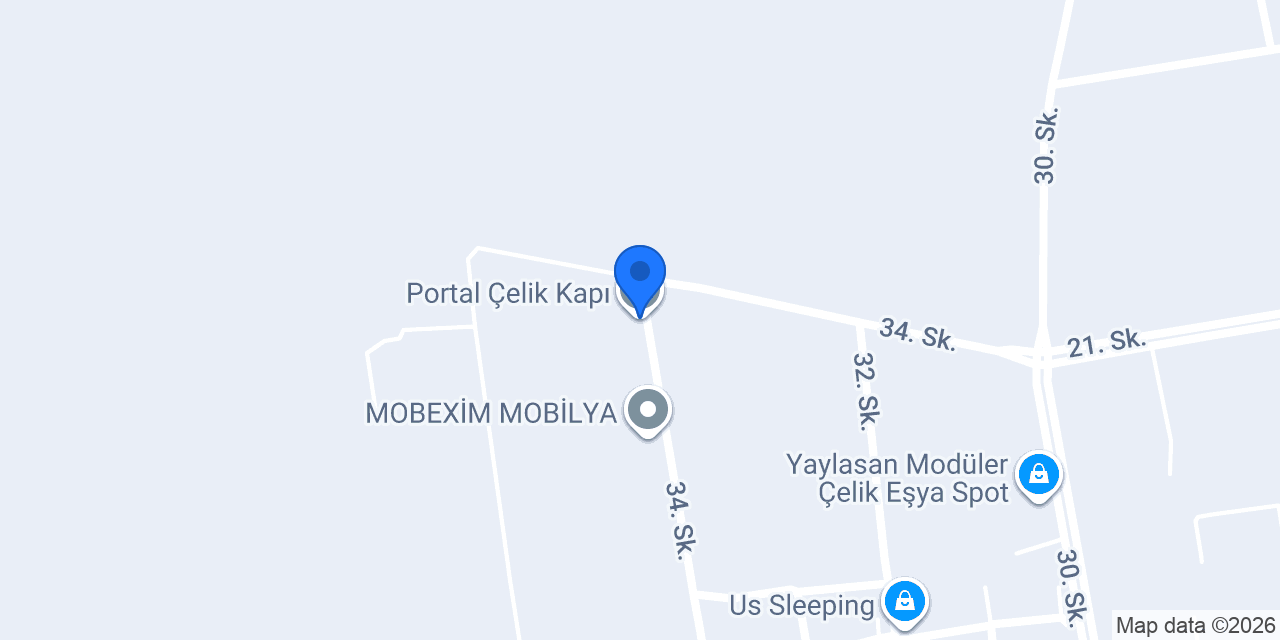 Portal Çelik Kapı konumu