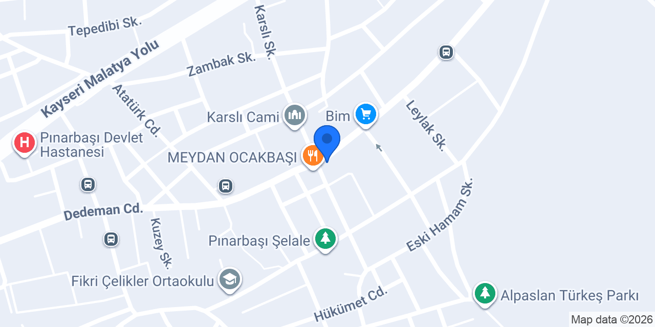 Demir av bayii konumu