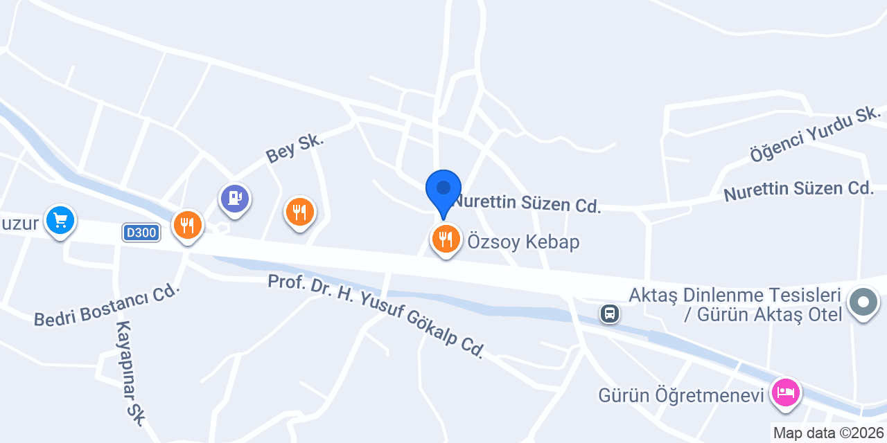 Gürün İlçe Emniyet Müdürlüğü konumu