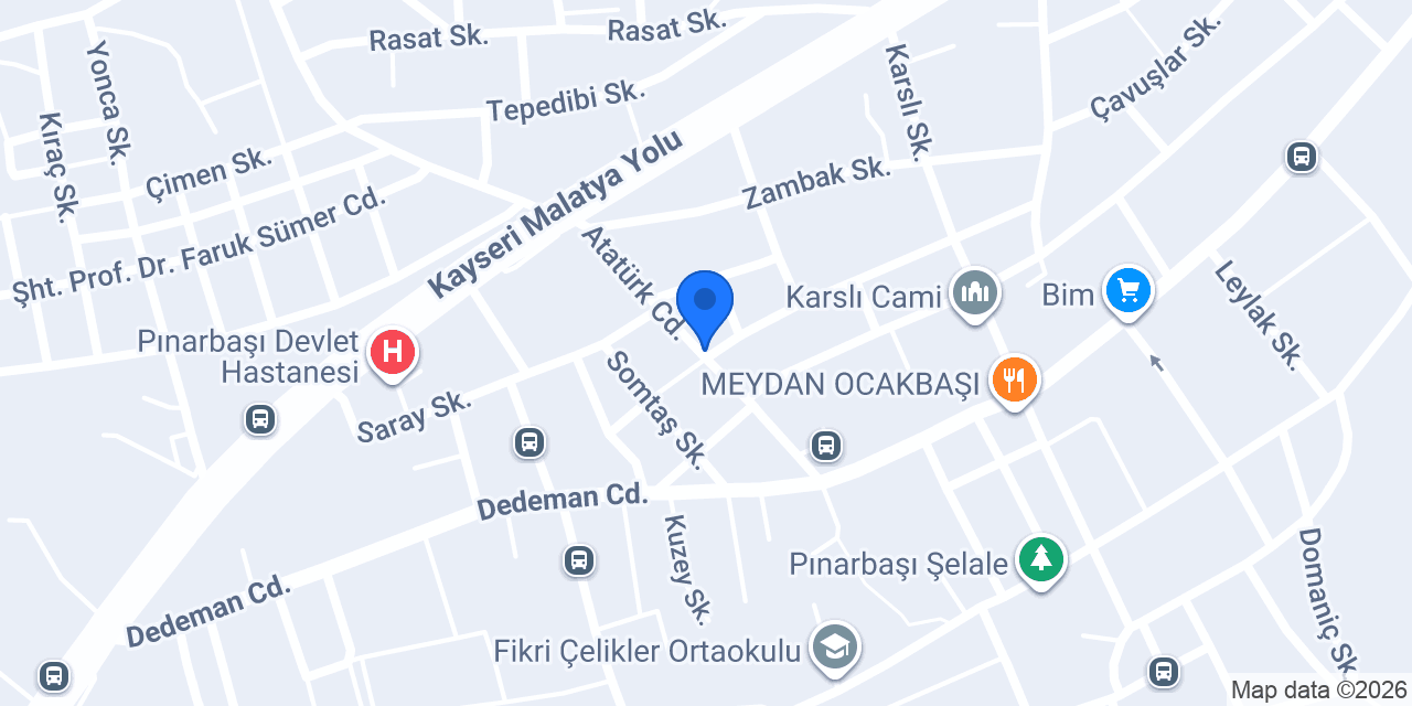 Çolak Veli Bey pastaneleri konumu