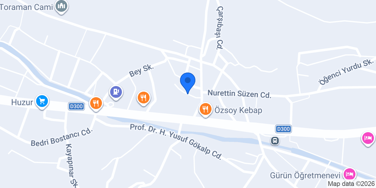 Melek Bayan Kuaförü Sivas Gürün konumu