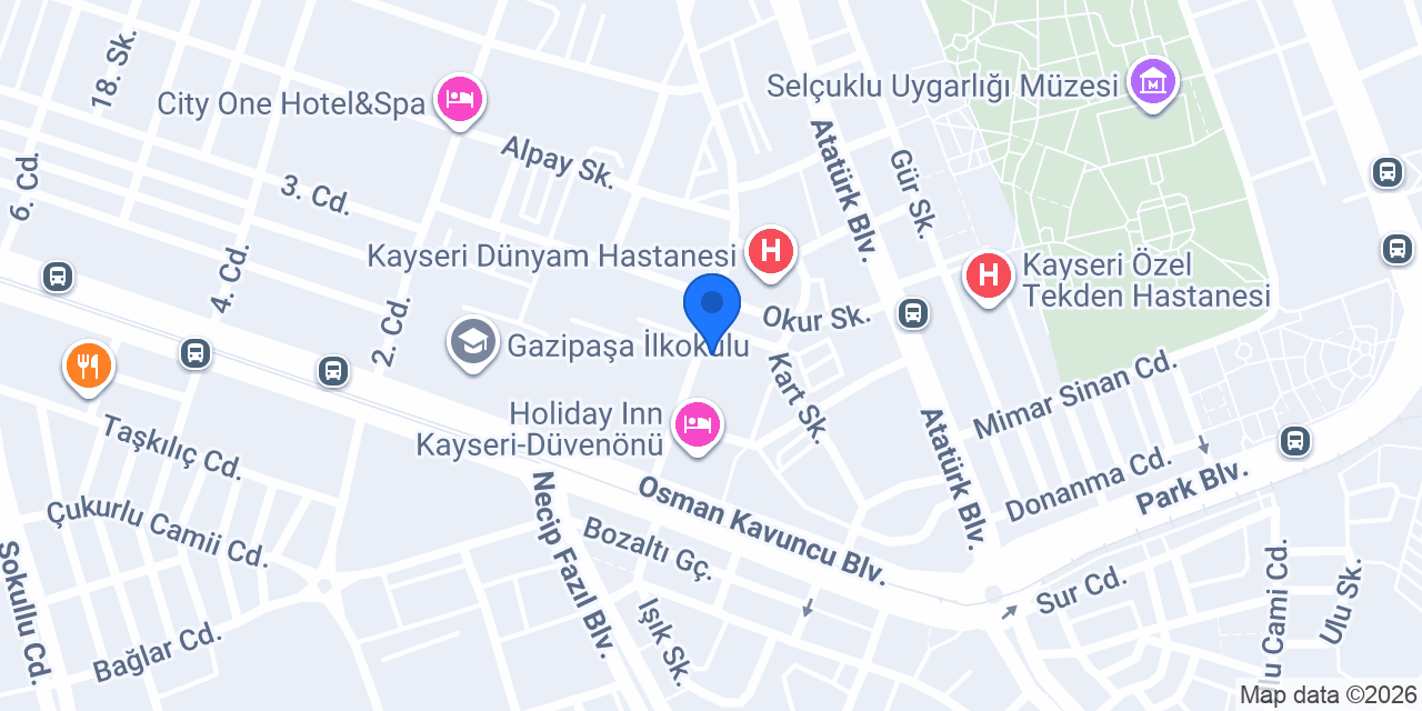 Gözde Optik Dünya Şube konumu