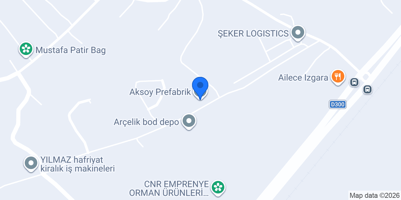 Aksoy Prefabrik konumu