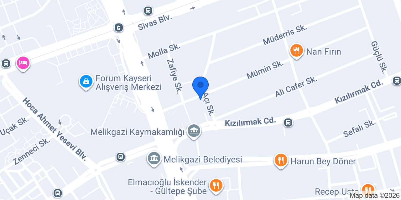 Ipek Moda Evi Terzi konumu