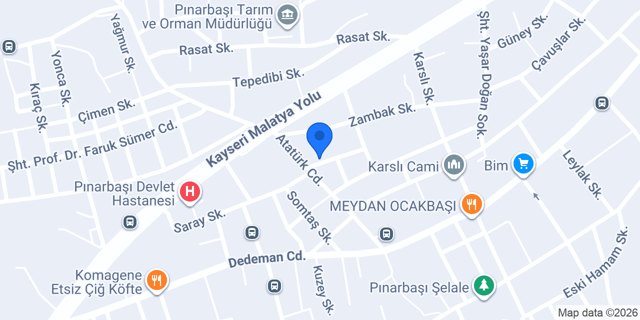 AZİZİYE OTEL CAFE RESTAURANT konumu