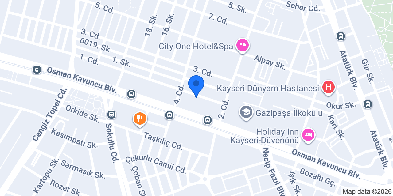 Milenyum Mobilya konumu