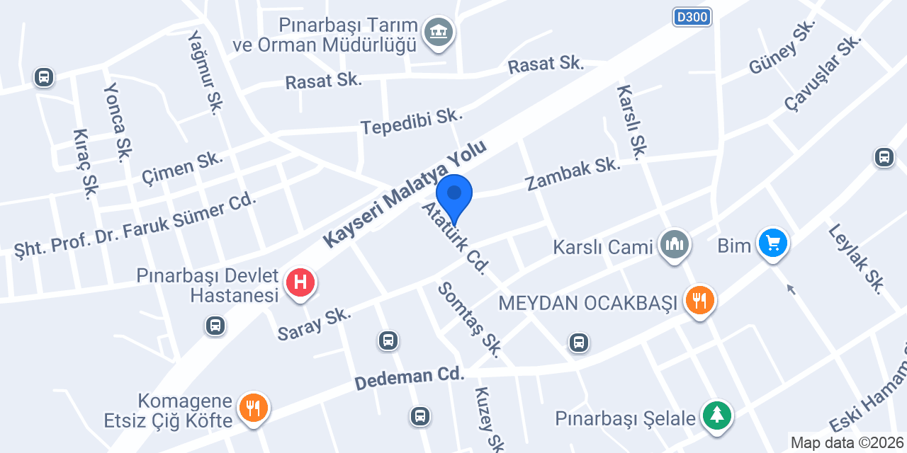 saray hotel konumu
