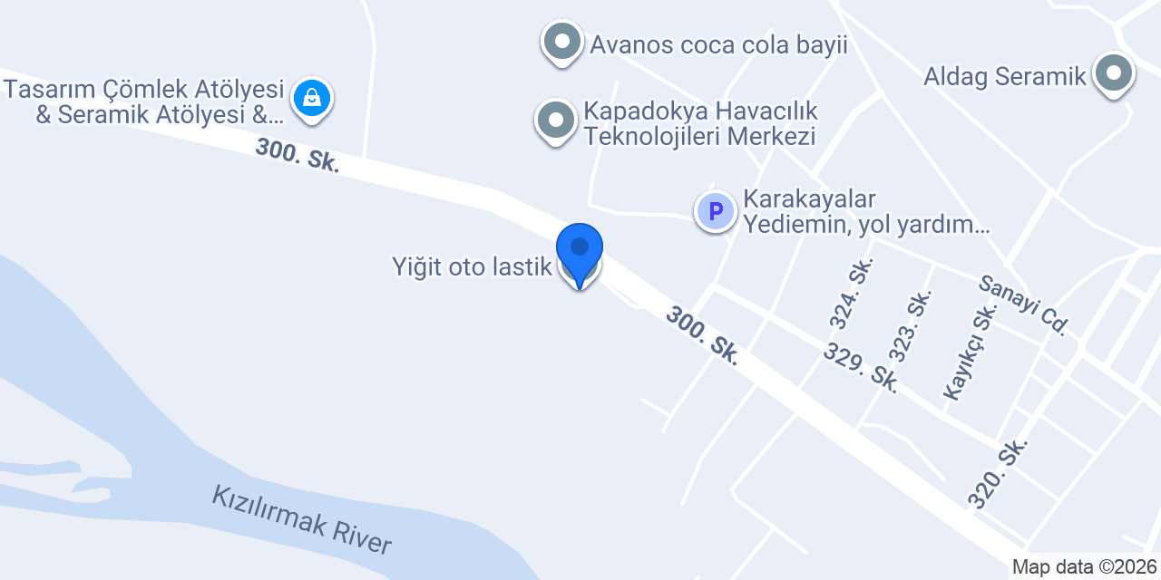 Yiğit oto lastik konumu