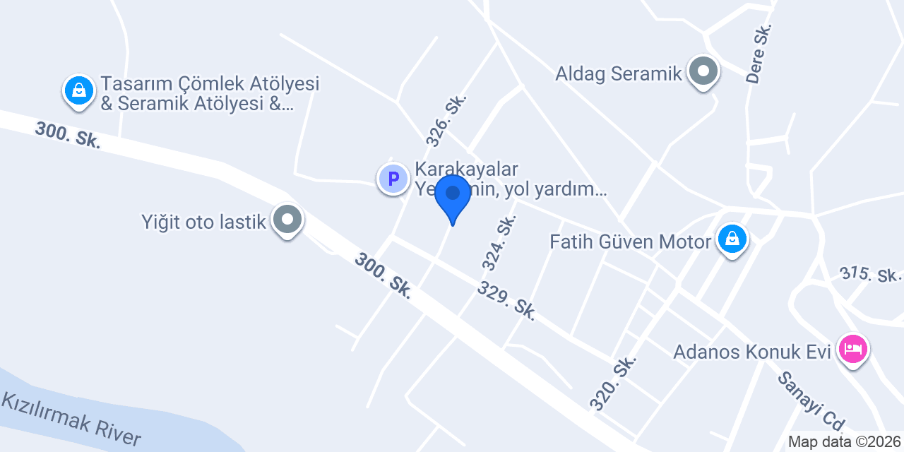 Eva Seramik Atölyesi konumu