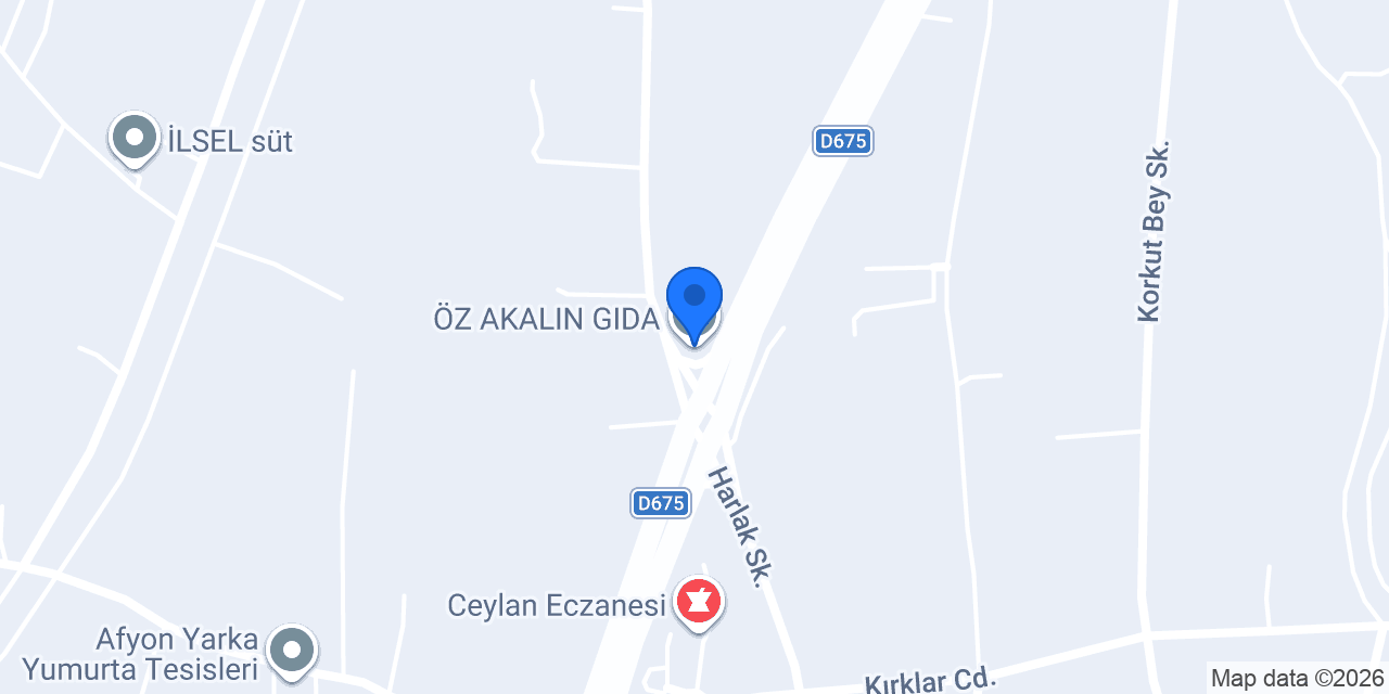 ÖZ AKALIN GIDA konumu