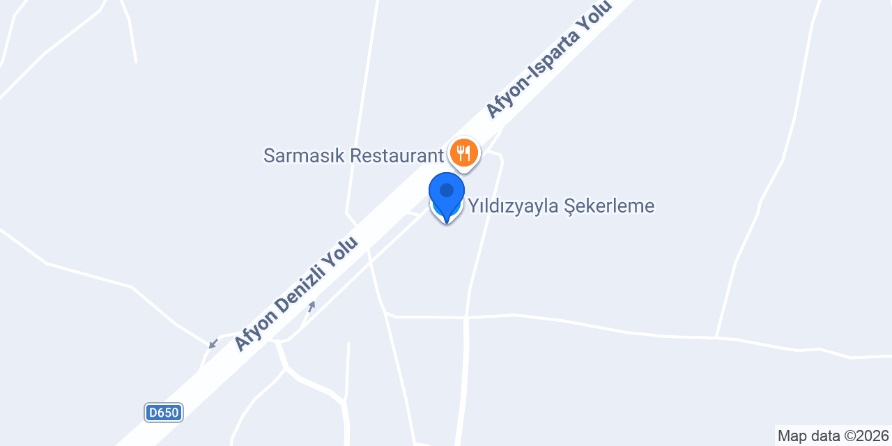 Yıldızyayla Şekerleme konumu