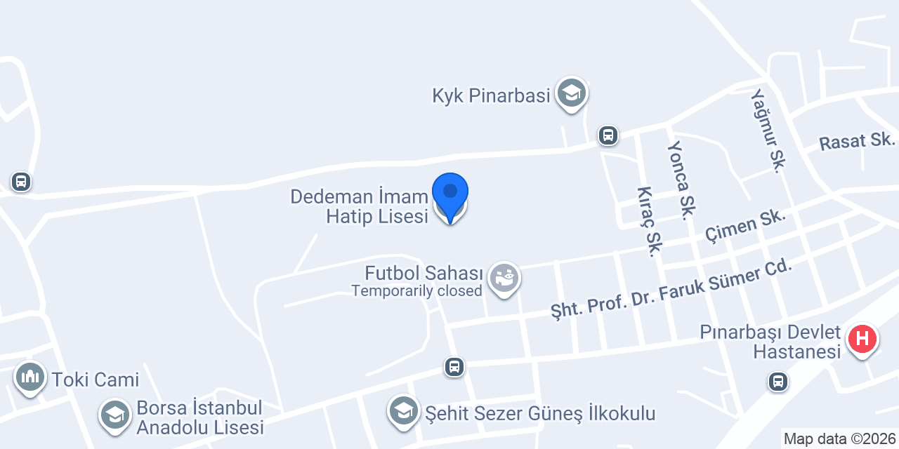 Dedeman İmam Hatip Lisesi konumu
