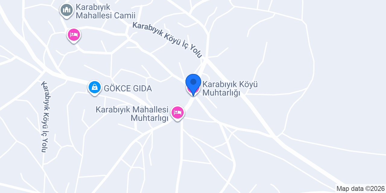 Karabıyık Köyü Muhtarlığı konumu
